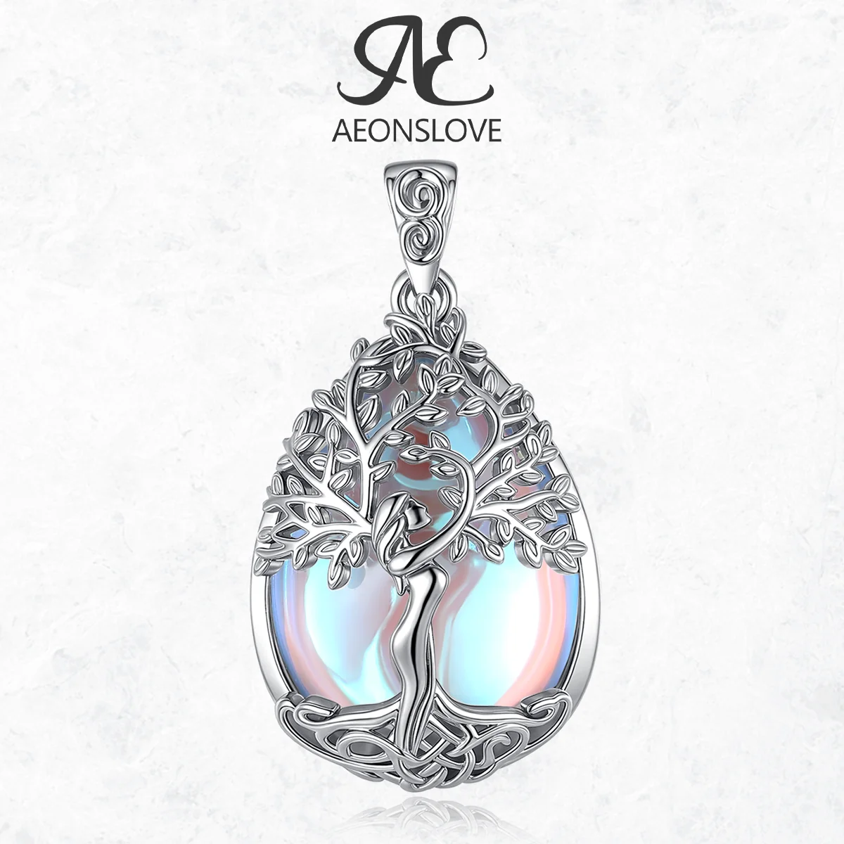 AEONSLOVE Tree of Life Necklace for Women Water Drop Moonstone Pendant Healing Stones Jewelry Spiritual Amulet Birthday Gifts 
AEONSLOVE Tree of Life Necklace for Women Water Drop Moonstone Pendant Healing Stones Jewelry Spiritual Amulet Birthday Gifts
