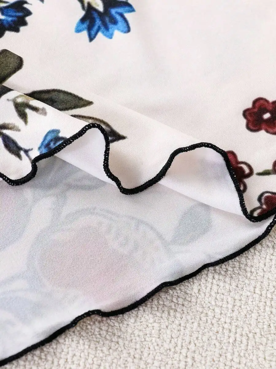 3 Pieces Women Floral Print Slim Shoulder Sleepwear Set For Summer
3 Pieces Women Floral Print Slim Shoulder Sleepwear Set For Summer
