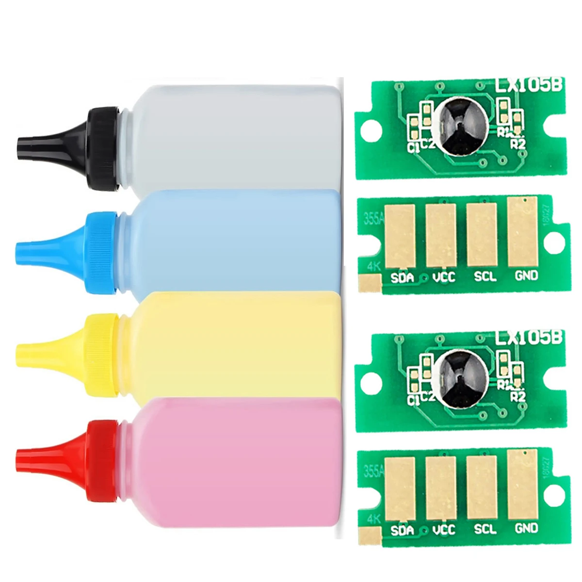 Easy Refill Color Toner Powder Dust And Chip Compatible Dell 1250 1250c 1350cnw 1355cn 1355cnw Laser Printer Toner Cartridges
Easy Refill Color Toner Powder Dust And Chip Compatible Dell 1250 1250c 1350cnw 1355cn 1355cnw Laser Printer Toner Cartridges