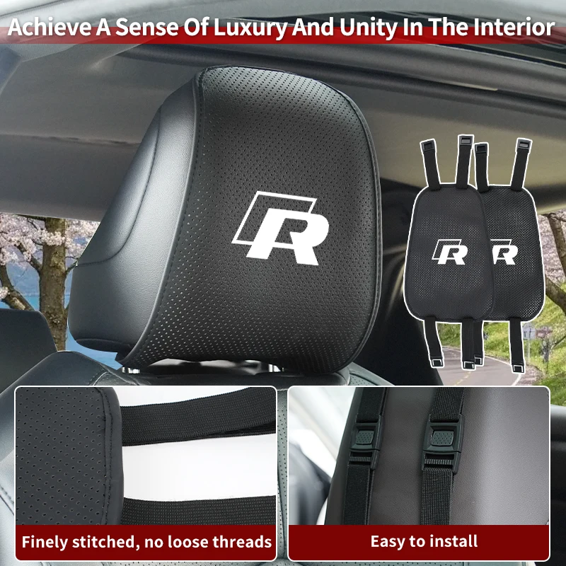 Car seat covers Leather Car Headrest Cover Breathable Protector For VW R Golf Passat mk5 Scirocco Polo Jetta GTI Tiguan T-ROC
Car seat covers Leather Car Headrest Cover Breathable Protector For VW R Golf Passat mk5 Scirocco Polo Jetta GTI Tiguan T-ROC