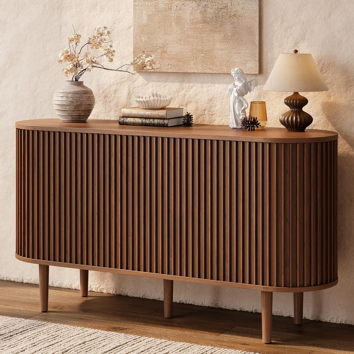 55" Buffet Sideboard Cabinet with Sliding Doors, Mid-Century Modern Sideboard Buffet Cabinet with Storage &, Customized
55" Buffet Sideboard Cabinet with Sliding Doors, Mid-Century Modern Sideboard Buffet Cabinet with Storage &, Customized