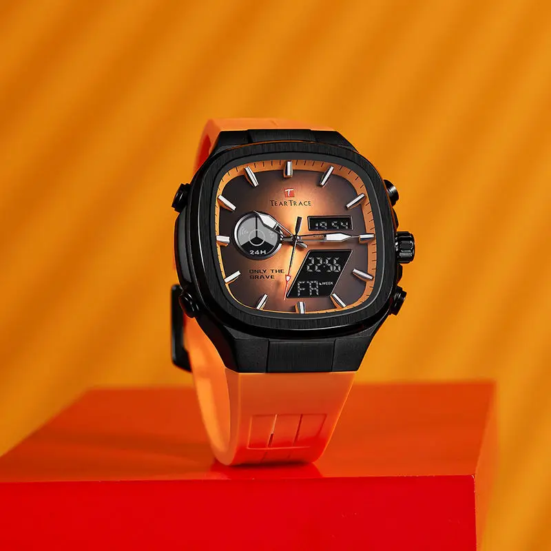 Genuine TEAR TRACE Personalized Square Watch Luminous Calendar Alarm Clock Watches
Genuine TEAR TRACE Personalized Square Watch Luminous Calendar Alarm Clock Watches