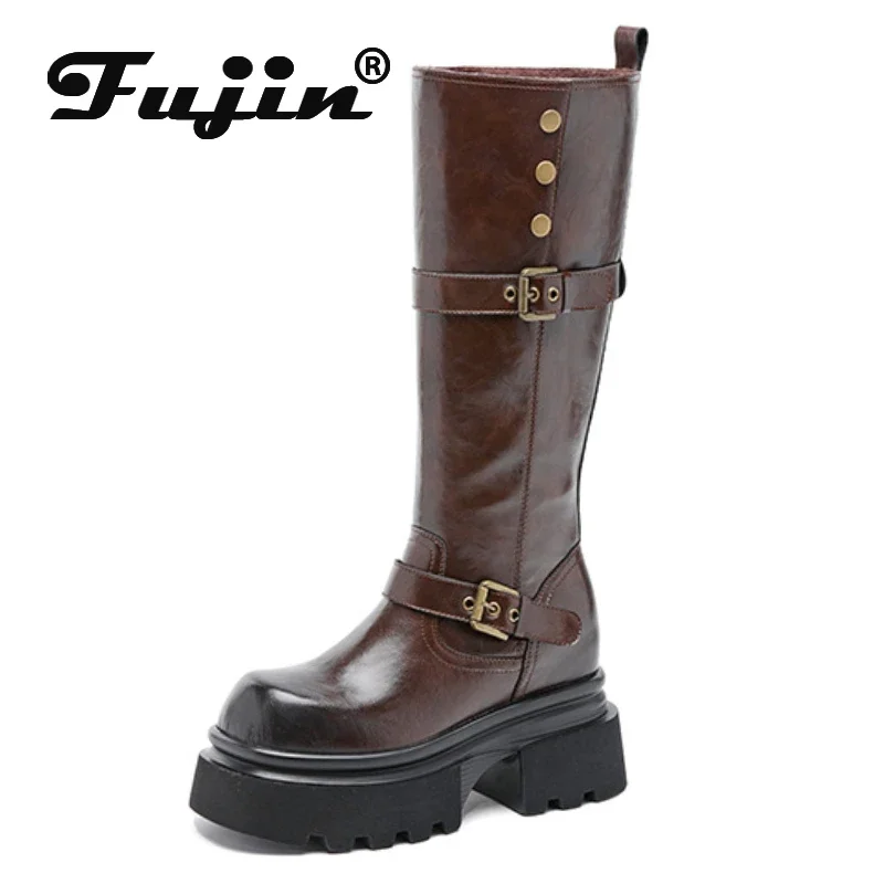 Fujin 8cm New Microfiber Women Boots Autumn Boots Leather Platform Wedge British Ankle Spring Synthetic Knee High Fashion Shoes
Fujin 8cm New Microfiber Women Boots Autumn Boots Leather Platform Wedge British Ankle Spring Synthetic Knee High Fashion Shoes