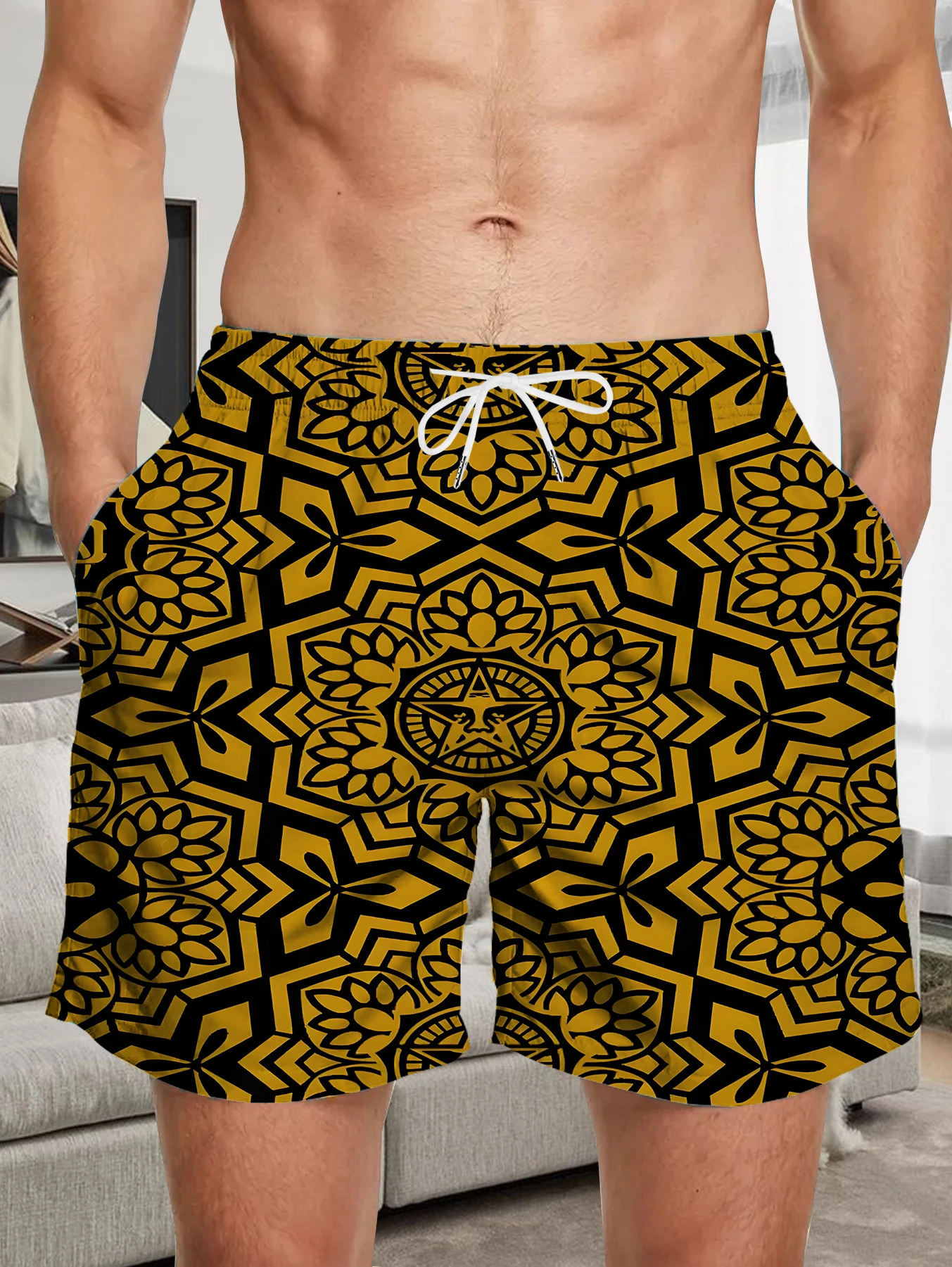 Trendy All Over Digital Print Shorts Men Light Quick Dry Polyester Beach Bottoms
Trendy All Over Digital Print Shorts Men Light Quick Dry Polyester Beach Bottoms
