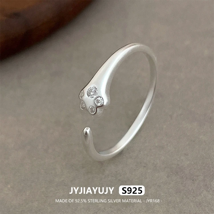 JYJIAYUJY 100% Whole Original Sterling Silver S925 Adjustable Ring In Stock 5MM Sweet Cat Claw Fashion Jewelry Gift Daily JYR168
JYJIAYUJY 100% Whole Original Sterling Silver S925 Adjustable Ring In Stock 5MM Sweet Cat Claw Fashion Jewelry Gift Daily JYR168