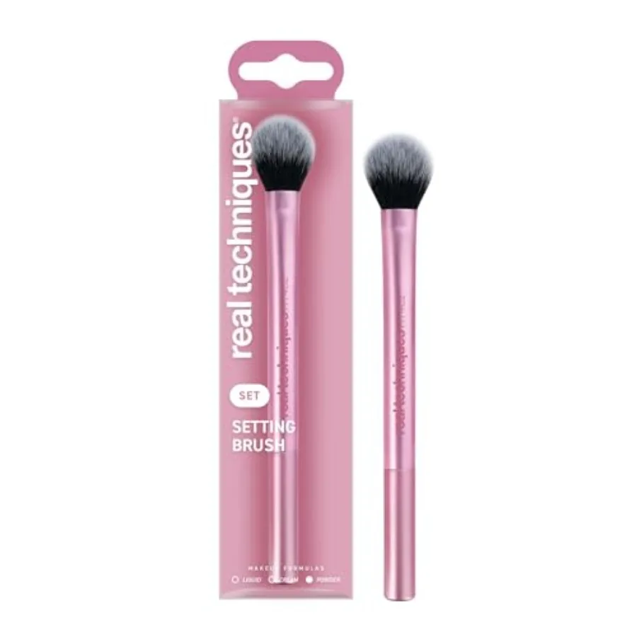 Setting Brush With Ultra Plush Custom Cut Synthetic Bristles and Extended Aluminum Ferrules to Build Coverage
Setting Brush With Ultra Plush Custom Cut Synthetic Bristles and Extended Aluminum Ferrules to Build Coverage