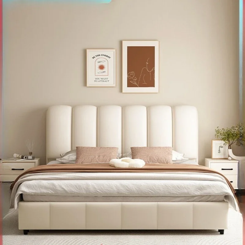 Bedroom Princess Beds Minimalist High Quality Cream Reading Beds Fashionable Comfortable Cheap Wood Cama De Casal Furniture
Bedroom Princess Beds Minimalist High Quality Cream Reading Beds Fashionable Comfortable Cheap Wood Cama De Casal Furniture