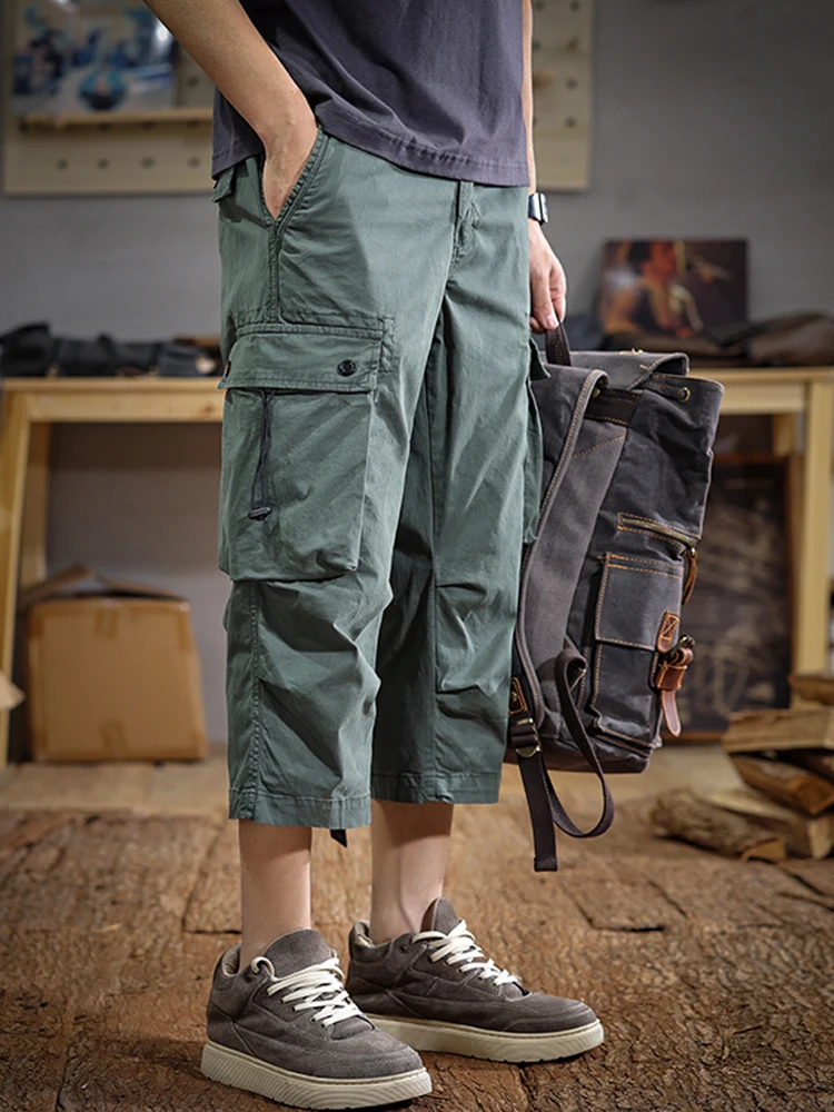 Новые мужские камуфляжные повседневные брюки 2025 года, длина 7/8, модные, в американском ретро-стиле, универсальные, свободного кроя, летние
Новые мужские камуфляжные повседневные брюки 2025 года, длина 7/8, модные, в американском ретро-стиле, универсальные, свободного кроя, летние