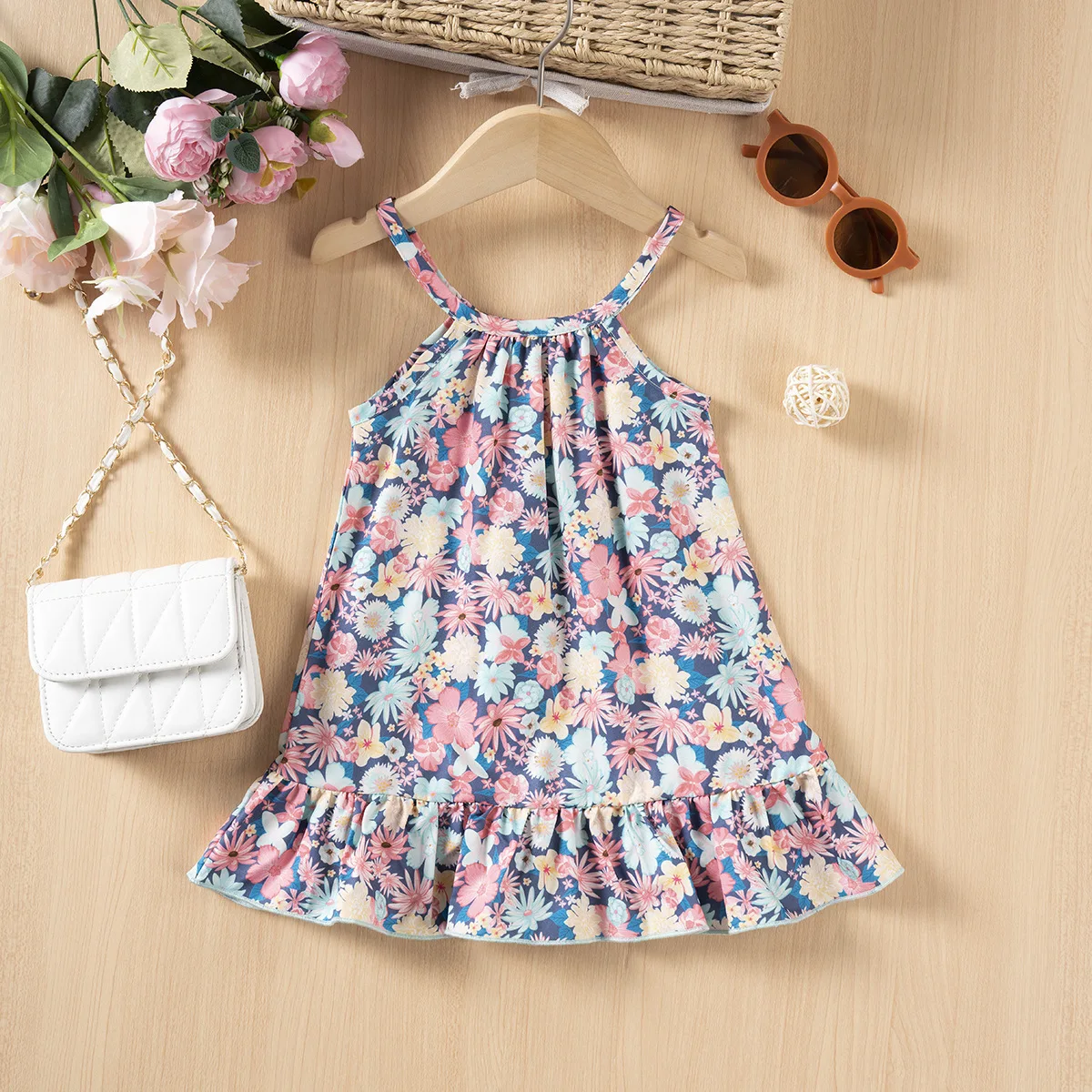 Girls Casual Dresses Floral Printed Halter Dress Vacation-style Beach Dress Flower Girl Dresses Toddler Girl Clothes
Girls Casual Dresses Floral Printed Halter Dress Vacation-style Beach Dress Flower Girl Dresses Toddler Girl Clothes