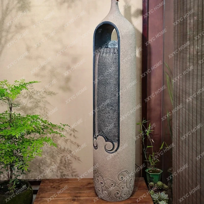 Q XZQFloor-to-ceiling flowing water ornament New Chinese-style living room decoration Fountain lucky circulating water landscape
Q XZQFloor-to-ceiling flowing water ornament New Chinese-style living room decoration Fountain lucky circulating water landscape