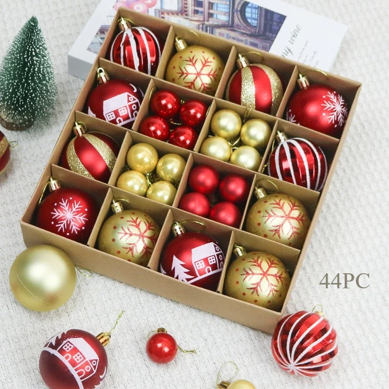 44pc Christmas Ball Christmas Tree Decoration Plastic Hanging Ball Holiday Party Decoration New DIY Christmas Tree Pendant
44pc Christmas Ball Christmas Tree Decoration Plastic Hanging Ball Holiday Party Decoration New DIY Christmas Tree Pendant