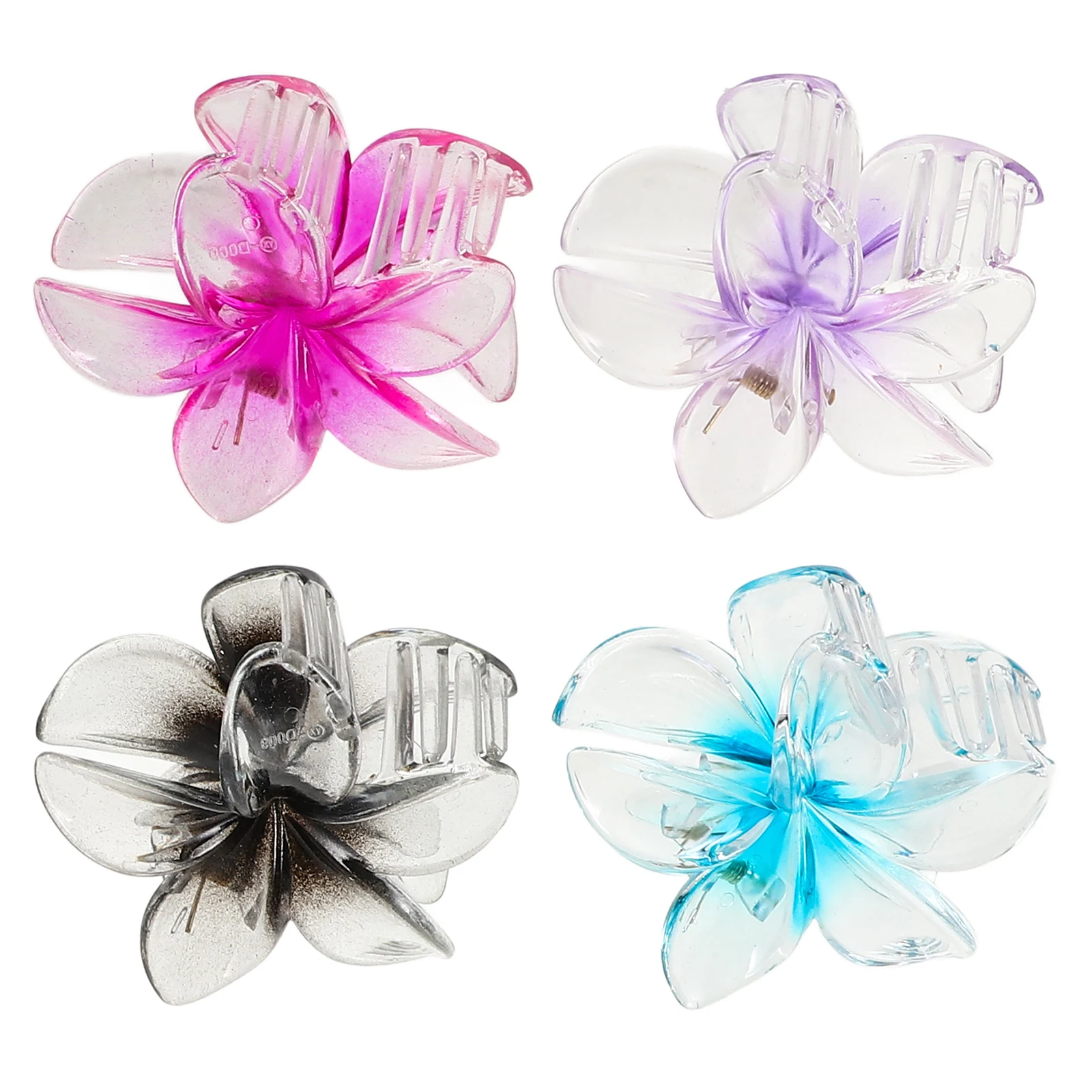 4pcs Flower Hairpin Claw Clips Colorful Plumeria Vintage Ladies Side Half Up Bun Accessories Thick Hair Styling Tools
4pcs Flower Hairpin Claw Clips Colorful Plumeria Vintage Ladies Side Half Up Bun Accessories Thick Hair Styling Tools