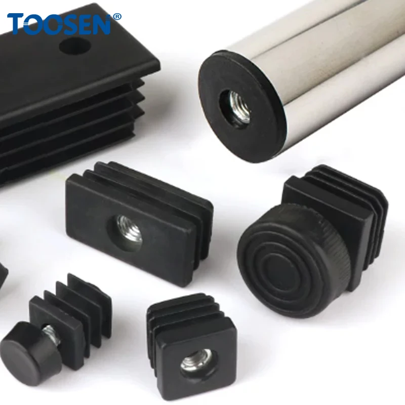 Black Square/Round Blanking End Caps with Screw M8 M10 Anti-slip Transprent/Black Adjustable Screw Foot Pad
Black Square/Round Blanking End Caps with Screw M8 M10 Anti-slip Transprent/Black Adjustable Screw Foot Pad