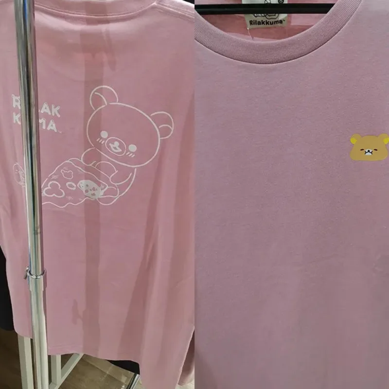 Rilakkuma Футболка из чистого хлопка с короткими рукавами Модный принт обычного кроя с круглым вырезом Топ с милым принтом медведя Повседневная футболка унисекс Топ
Rilakkuma Футболка из чистого хлопка с короткими рукавами Модный принт обычного кроя с круглым вырезом Топ с милым принтом медведя Повседневная футболка унисекс Топ