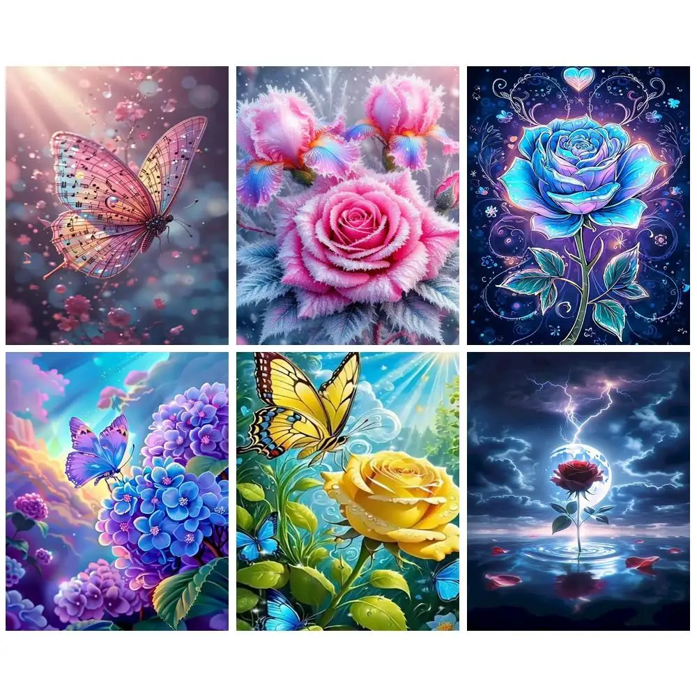 GATYZTORY Rose Butterfly Paint By Numbers Acrylic paints Diy Crafts Flower Paint for Painting Unframe Paintings On Number
GATYZTORY Rose Butterfly Paint By Numbers Acrylic paints Diy Crafts Flower Paint for Painting Unframe Paintings On Number