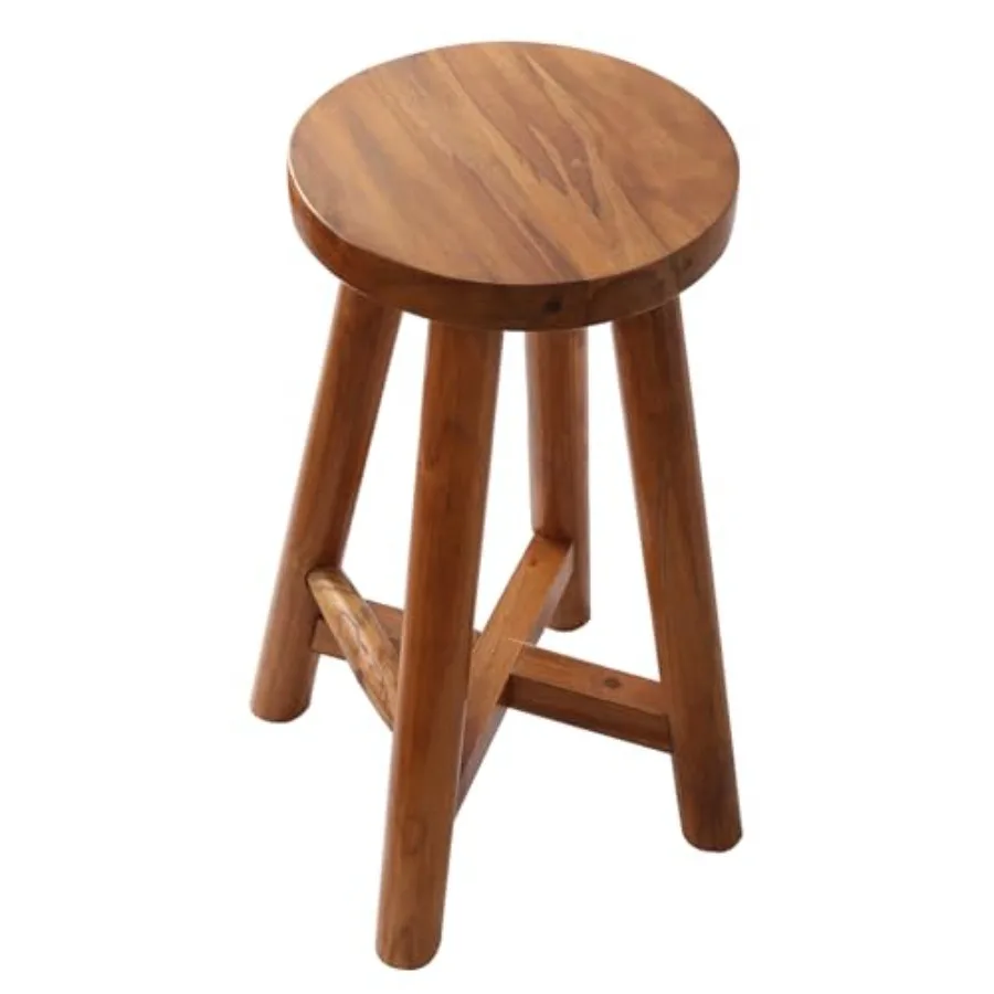 Bar Stool with Round Seat for Kitchen Island Counter, Solid Teak Wood Barstool in Espresso Finish, Home Bar Furniture, 29-Inch
Bar Stool with Round Seat for Kitchen Island Counter, Solid Teak Wood Barstool in Espresso Finish, Home Bar Furniture, 29-Inch