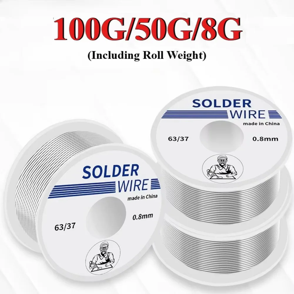 8g 20g 50g 100g High Purity Soldering Wire Dia 0.8/1mm Tin Rosin Core Solder Welding Wire For Electrical Soldering
8g 20g 50g 100g High Purity Soldering Wire Dia 0.8/1mm Tin Rosin Core Solder Welding Wire For Electrical Soldering