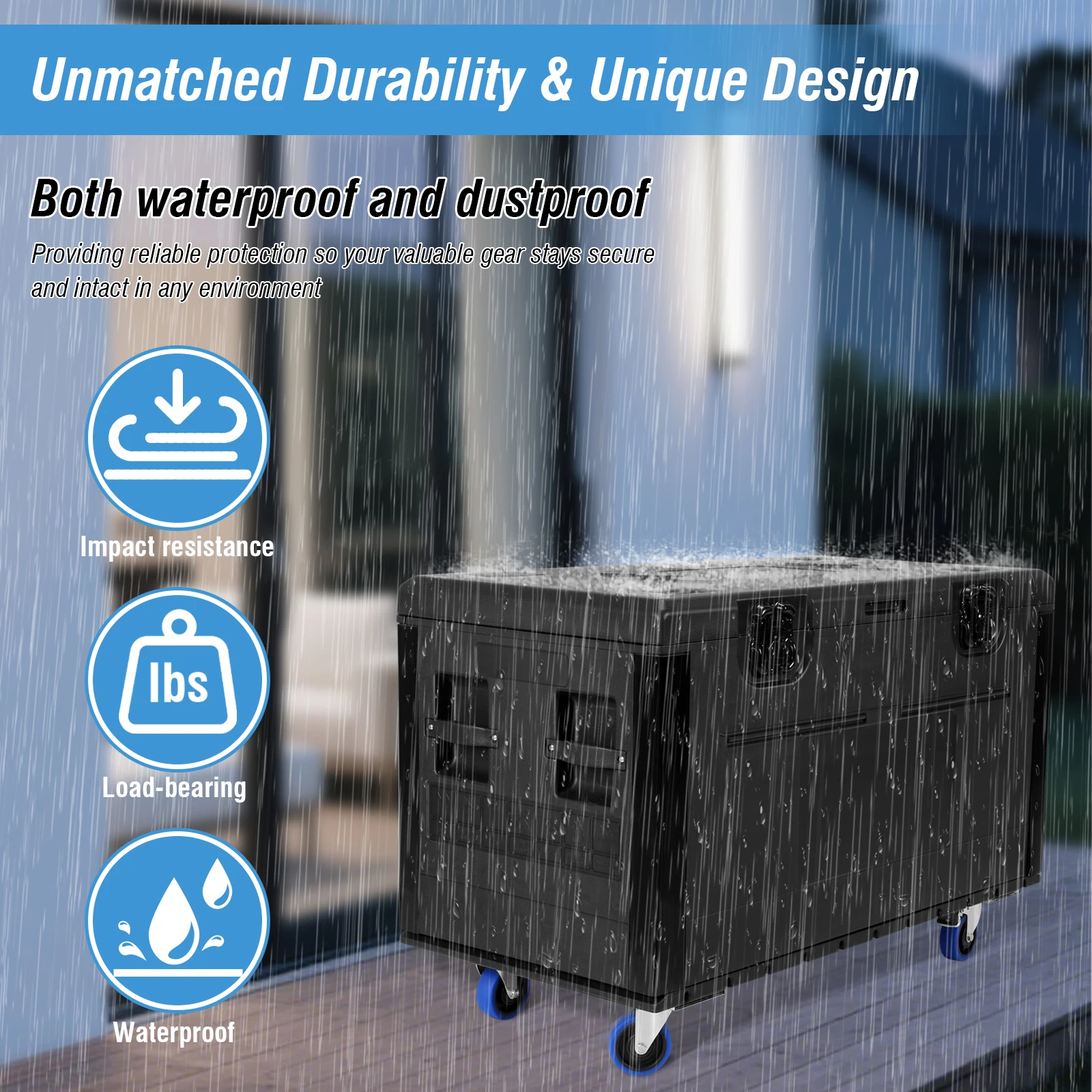 Cable Flight Case Mobile Wheel Storage Toolbox Locking System 20-inch Hardware Organizer Suitable for Various Electronic Devices