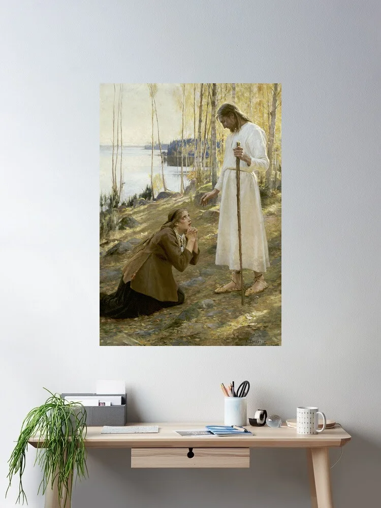 Albert Edelfelt - Christ and Mary Magdalene, Art Print Canvas Poster, Living Room Decor, Home Wall Picture
Albert Edelfelt - Christ and Mary Magdalene, Art Print Canvas Poster, Living Room Decor, Home Wall Picture