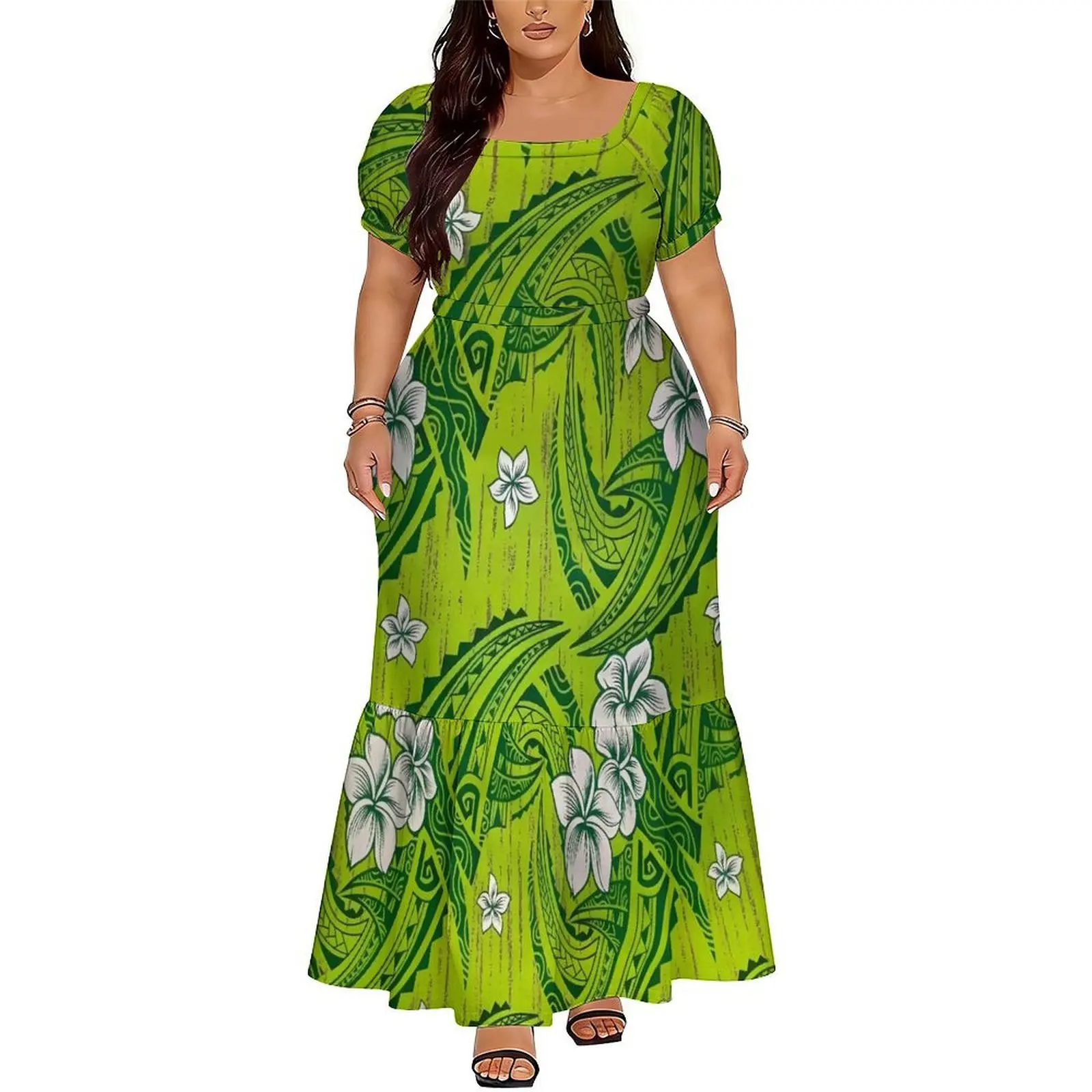 Breathable Women's Short-Sleeved Dress In Polynesian Samoa Island Style High-Waisted Long Dress Floor-Length Evening Gown
Breathable Women's Short-Sleeved Dress In Polynesian Samoa Island Style High-Waisted Long Dress Floor-Length Evening Gown
