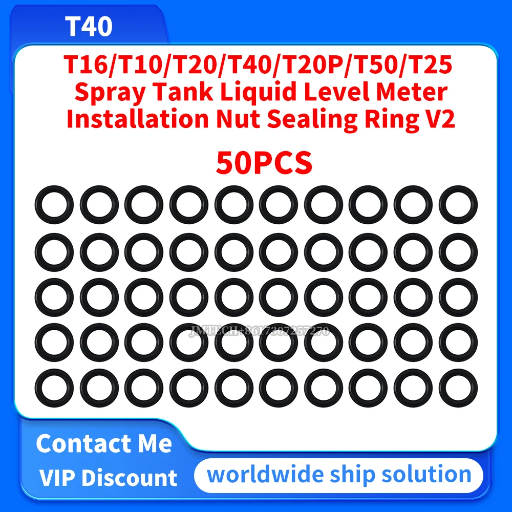 T16/T10/T20/T40/T20P/T50/T25 Spray Tank Liquid Level Meter Installation Nut Sealing Ring V2 50PCS For Dji Parts Repair Replace
T16/T10/T20/T40/T20P/T50/T25 Spray Tank Liquid Level Meter Installation Nut Sealing Ring V2 50PCS For Dji Parts Repair Replace