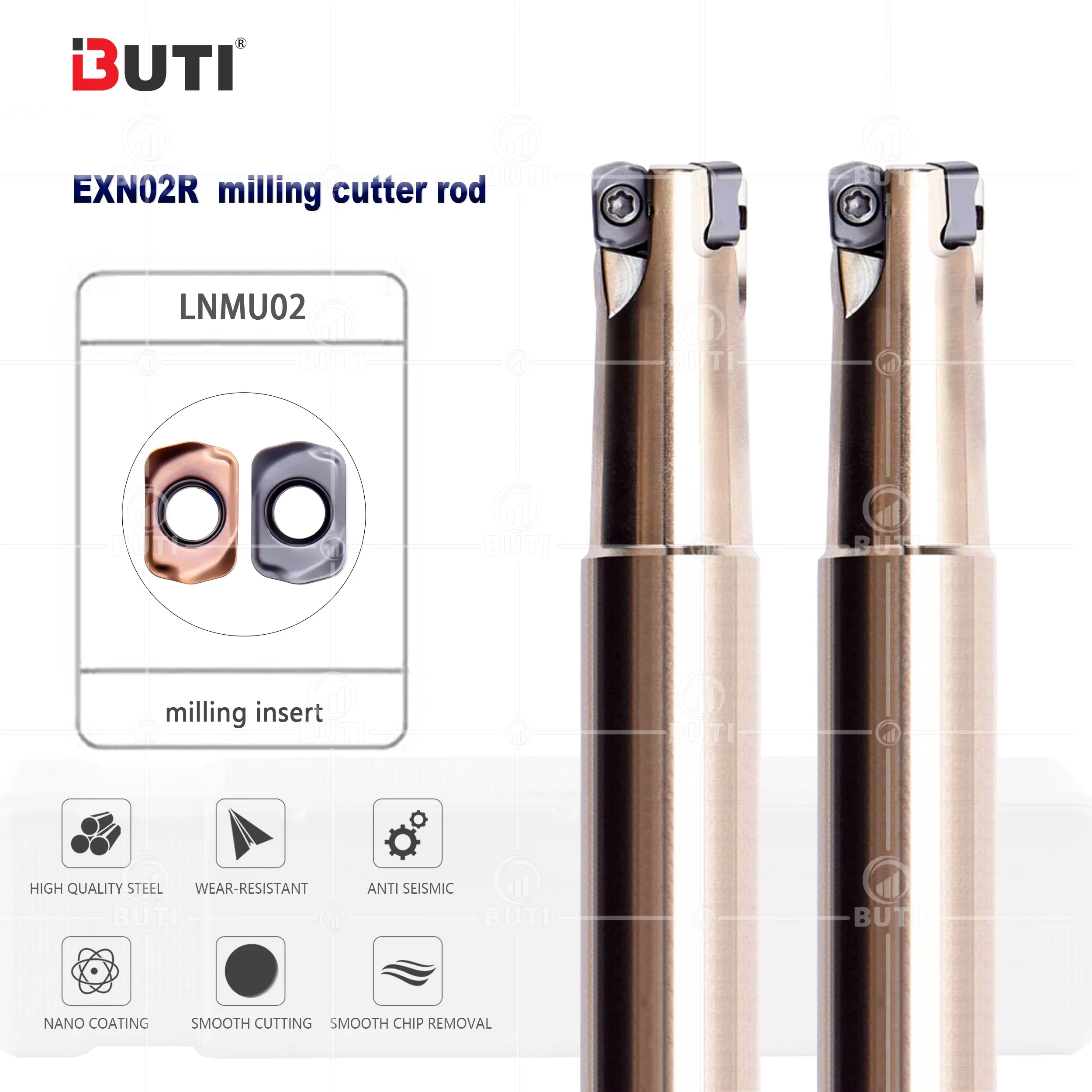 EXN02R 014M14-150-03 Fast Forward To The Milling Cutter Rod Small Diameter Rapid Machining Milling Rod LNMU0202 Carbide Inserts 
EXN02R 014M14-150-03 Fast Forward To The Milling Cutter Rod Small Diameter Rapid Machining Milling Rod LNMU0202 Carbide Inserts