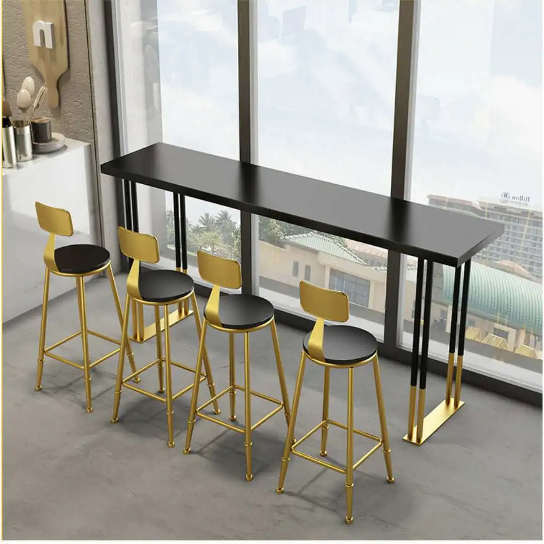 !@Nordic Modern Design Solid Wood Bar Table Home Leisure Cafe & Milk Tea Shop Set Luxury Long Bar Table and Chairs
!@Nordic Modern Design Solid Wood Bar Table Home Leisure Cafe & Milk Tea Shop Set Luxury Long Bar Table and Chairs