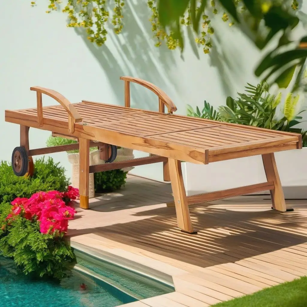 2-Piece Sun Loungers Set with Green Cushions - Solid Teak Wood Outdoor Furniture
2-Piece Sun Loungers Set with Green Cushions - Solid Teak Wood Outdoor Furniture