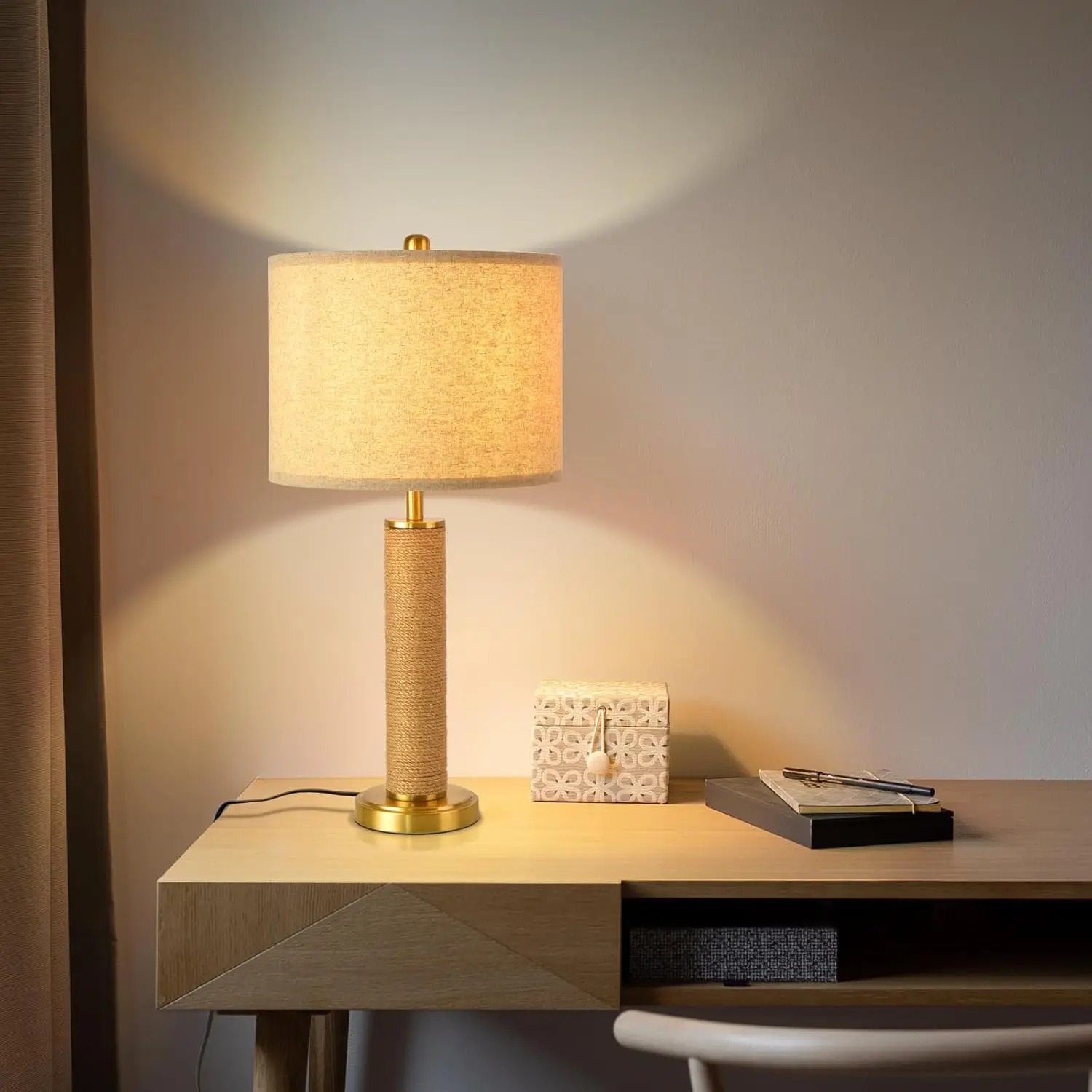 Boho Table Lamp for Bedroom, Touch Control Bedside Table Lamp with Brass Gold Base, Rustic Desk Lamp for Kitchen,Nightstand
Boho Table Lamp for Bedroom, Touch Control Bedside Table Lamp with Brass Gold Base, Rustic Desk Lamp for Kitchen,Nightstand