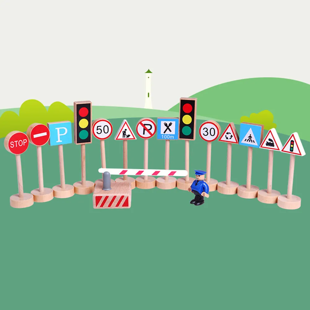 16Pcs Premium Wooden Traffic Sign Educational Playset for Kids Hands-on Learning Cognitive Development Early Childhood Safety
16Pcs Premium Wooden Traffic Sign Educational Playset for Kids Hands-on Learning Cognitive Development Early Childhood Safety
