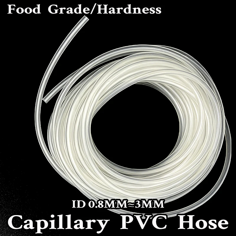 Inner diameter of 0.8~3mm, food grade transparent capillary PVC hose, high transparency and soft guide tube for food equipment.
Inner diameter of 0.8~3mm, food grade transparent capillary PVC hose, high transparency and soft guide tube for food equipment.