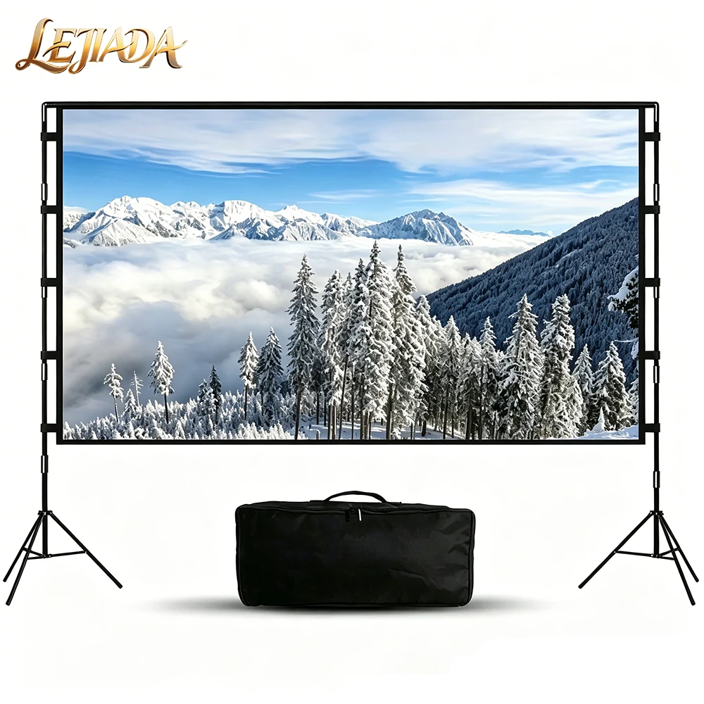 LEJIADA New 60-120inch Portable Metal Double Triangle Bracket Assembly Outdoor Projection Screen 160 ° Visual Angle Wrinkle-free
LEJIADA New 60-120inch Portable Metal Double Triangle Bracket Assembly Outdoor Projection Screen 160 ° Visual Angle Wrinkle-free