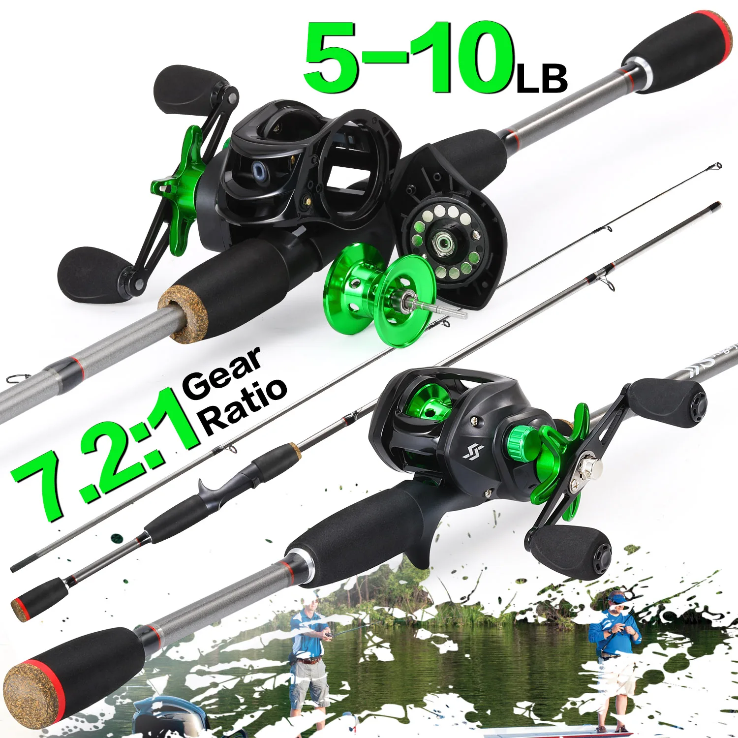 Sougayilang 2-секционная удочка для литья и катушка для приманки, комплект катушек с передаточным числом 7,2:1, рыболовная катушка 1,8 м, удочка Combo Bass, пресноводная
Sougayilang 2-секционная удочка для литья и катушка для приманки, комплект катушек с передаточным числом 7,2:1, рыболовная катушка 1,8 м, удочка Combo Bass, пресноводная