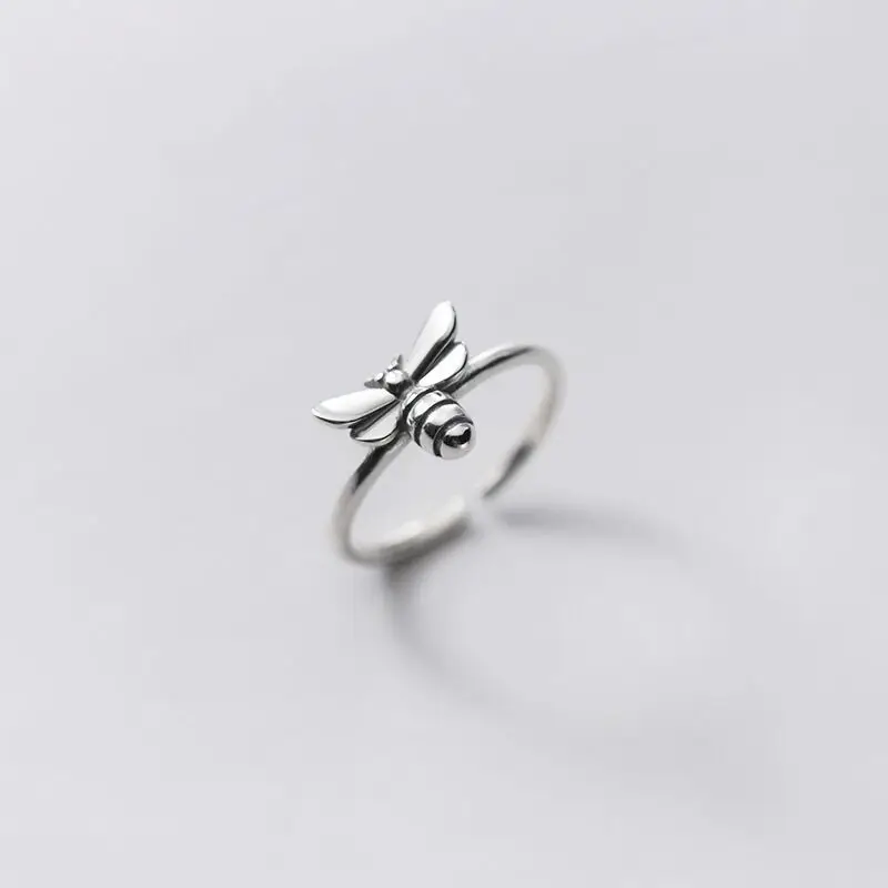 925 Sterling Silver honeybee Adjustable Woman Rings Wedding Luxury Designer Jewelry Gift Female GaaBou
925 Sterling Silver honeybee Adjustable Woman Rings Wedding Luxury Designer Jewelry Gift Female GaaBou