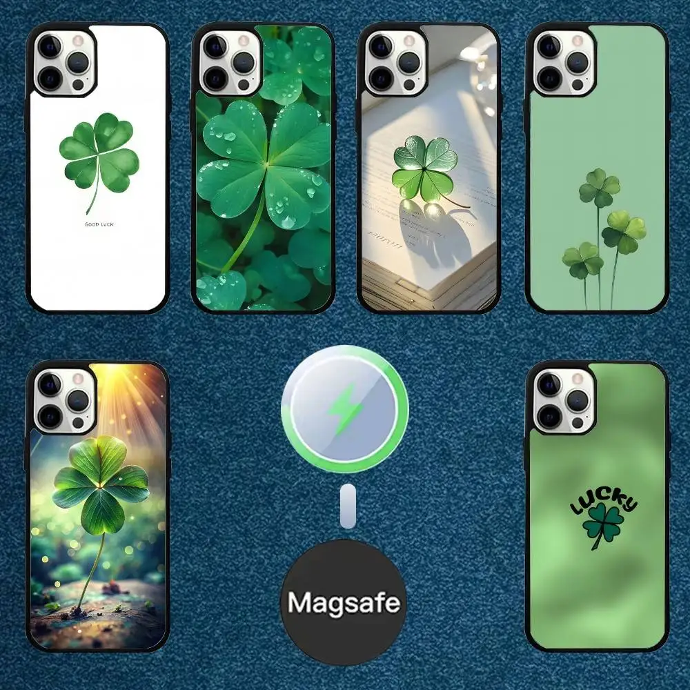 Lucky Four Leaf Clover Phone Case For iPhone 16,15,14,13,12,11,Plus,Pro,Max Mini Magsafe Magnetic Wireless Charging
Lucky Four Leaf Clover Phone Case For iPhone 16,15,14,13,12,11,Plus,Pro,Max Mini Magsafe Magnetic Wireless Charging