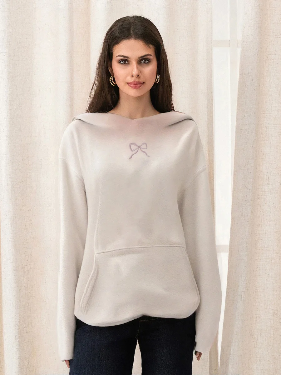 Women’s Loose Hoodies Bow Embroidery Long Sleeve Oversized Sweatshirts Streetwear Aesthetic Tops
Women’s Loose Hoodies Bow Embroidery Long Sleeve Oversized Sweatshirts Streetwear Aesthetic Tops