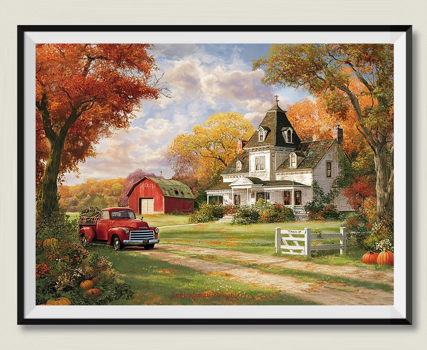 Рукоделие для вышивания DIY DMC Высокое качество - Наборы для вышивки счетным крестом 14 карат Картина маслом - Осень на ферме Willow Hill 
Рукоделие для вышивания DIY DMC Высокое качество - Наборы для вышивки счетным крестом 14 карат Картина маслом - Осень на ферме Willow Hill