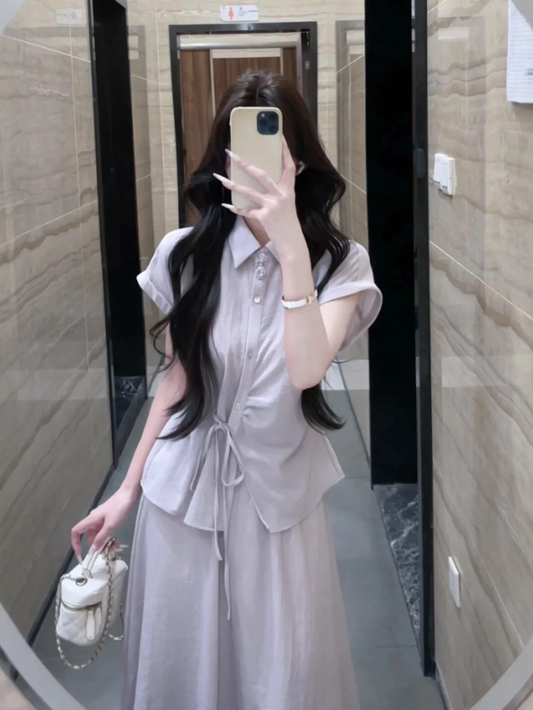 Elegant Gentle Style Two-Piece Set Shirt And High Waist Skirt Comfortable Cotton Material Button Closure Casual Summer Outfit
Elegant Gentle Style Two-Piece Set Shirt And High Waist Skirt Comfortable Cotton Material Button Closure Casual Summer Outfit