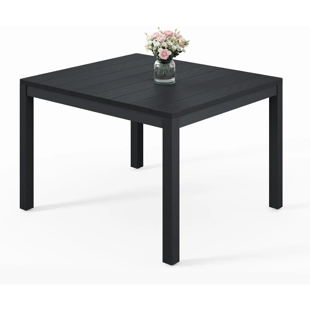 All-Weather Patio Dining Table for 4, Outdoor HIPS Dining Table with Aluminum Frame, Waterproof Patio Table, Never Rot or Fade,
All-Weather Patio Dining Table for 4, Outdoor HIPS Dining Table with Aluminum Frame, Waterproof Patio Table, Never Rot or Fade,