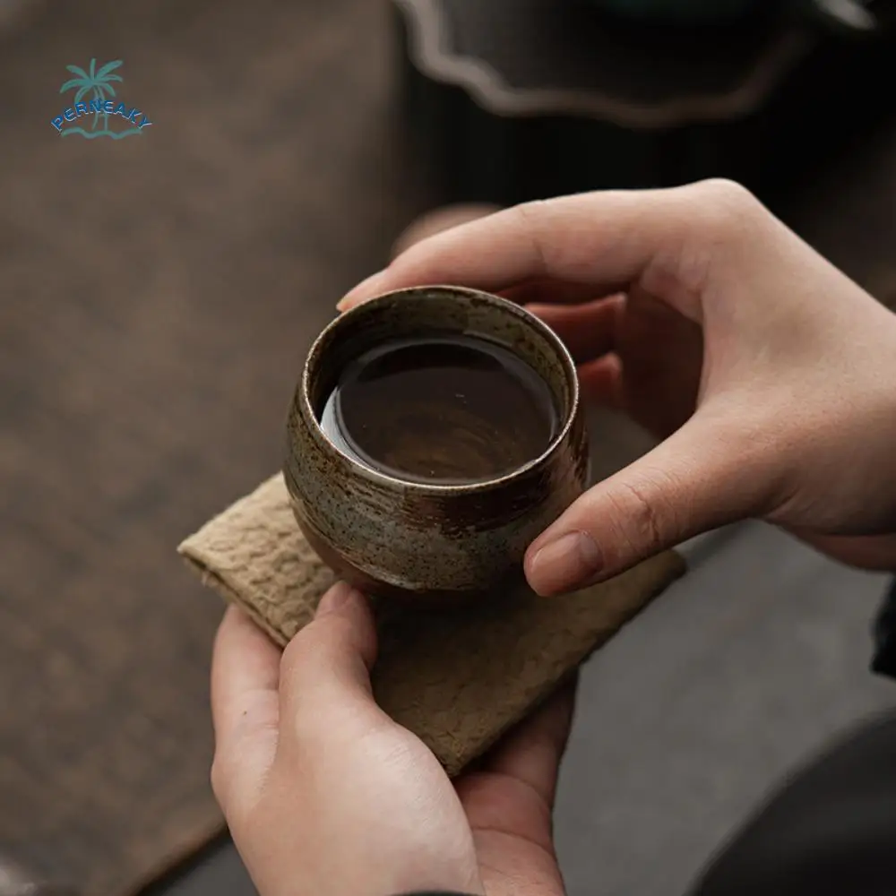 Teaware Japanese Stoneware Tea Cup 80ml Ancient Style Master Cup Handmade Retro Coffee Mug Matcha
Teaware Japanese Stoneware Tea Cup 80ml Ancient Style Master Cup Handmade Retro Coffee Mug Matcha