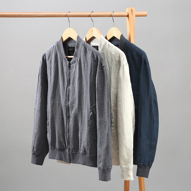 Vintage Baseball Collar Casual Men's Jacket 2023 Early Autumn Ramie Cotton Loose Youth Versatile Blazer Classic Comfortable Coat
Vintage Baseball Collar Casual Men's Jacket 2023 Early Autumn Ramie Cotton Loose Youth Versatile Blazer Classic Comfortable Coat