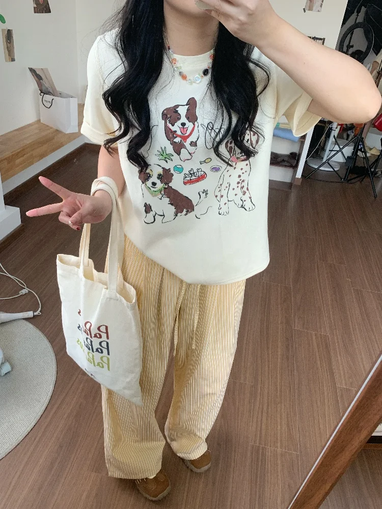 Casual High Waist Wide Leg Pants Striped Loose Fit Women's Spring plus Size Straight Cut Trousers Comfortable Cotton Blend
Casual High Waist Wide Leg Pants Striped Loose Fit Women's Spring plus Size Straight Cut Trousers Comfortable Cotton Blend