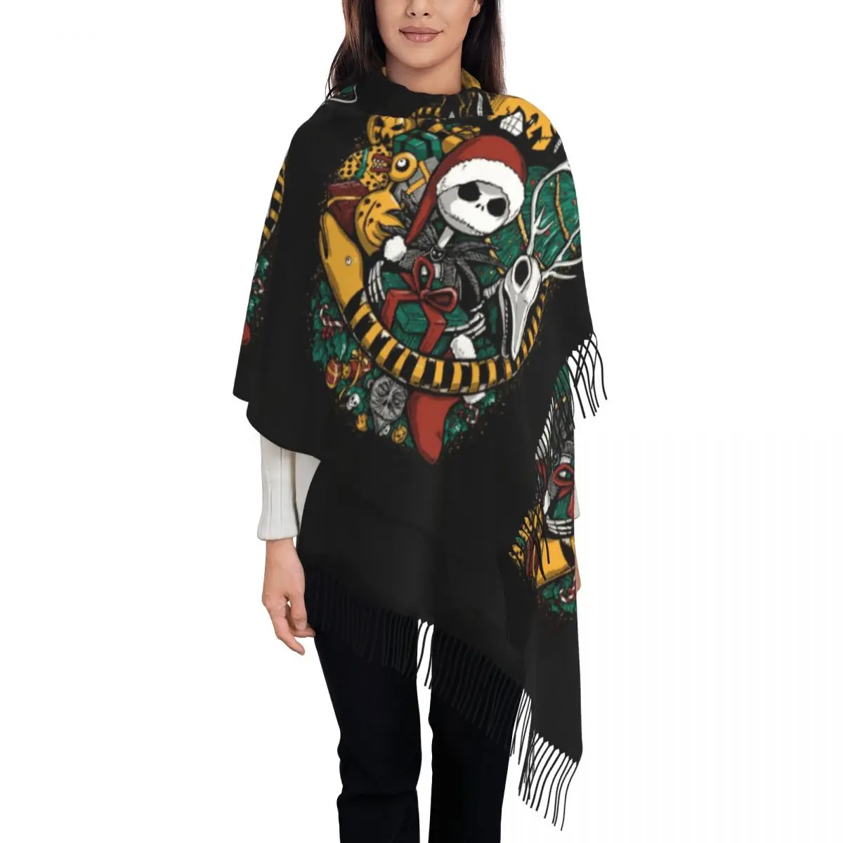 Custom Female Long Jack SkellingtOn Pumpkin King Scarves Women Winter Thick Warm Tassel Shawl Wraps Scarf
Custom Female Long Jack SkellingtOn Pumpkin King Scarves Women Winter Thick Warm Tassel Shawl Wraps Scarf
