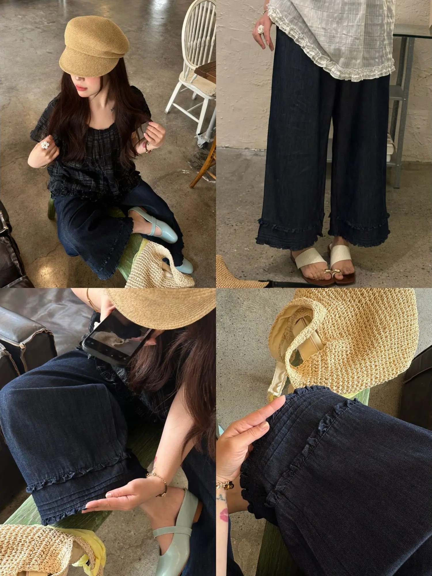 Slimming High Waist Wide Lace Nine Points Summer Thin Denim Pants Elastic Waist Loose Fit Casual Cotton Jeans for Women
Slimming High Waist Wide Lace Nine Points Summer Thin Denim Pants Elastic Waist Loose Fit Casual Cotton Jeans for Women