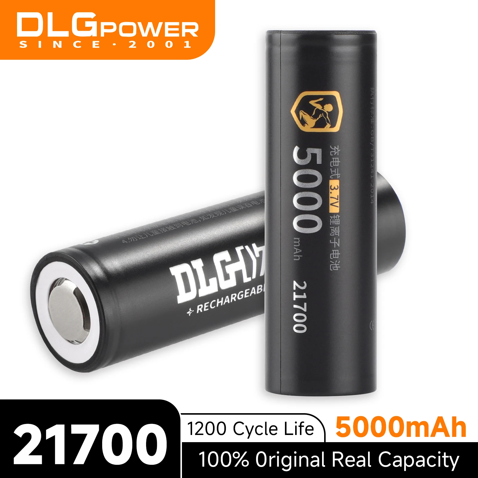 Аккумулятор литий-ионный DLGPOWER 21700A 5000 мАч, 3.7В, высокой емкости, для повербанков и фонарей, литий-ионный аккумуляторный блок 21700
Аккумулятор литий-ионный DLGPOWER 21700A 5000 мАч, 3.7В, высокой емкости, для повербанков и фонарей, литий-ионный аккумуляторный блок 21700