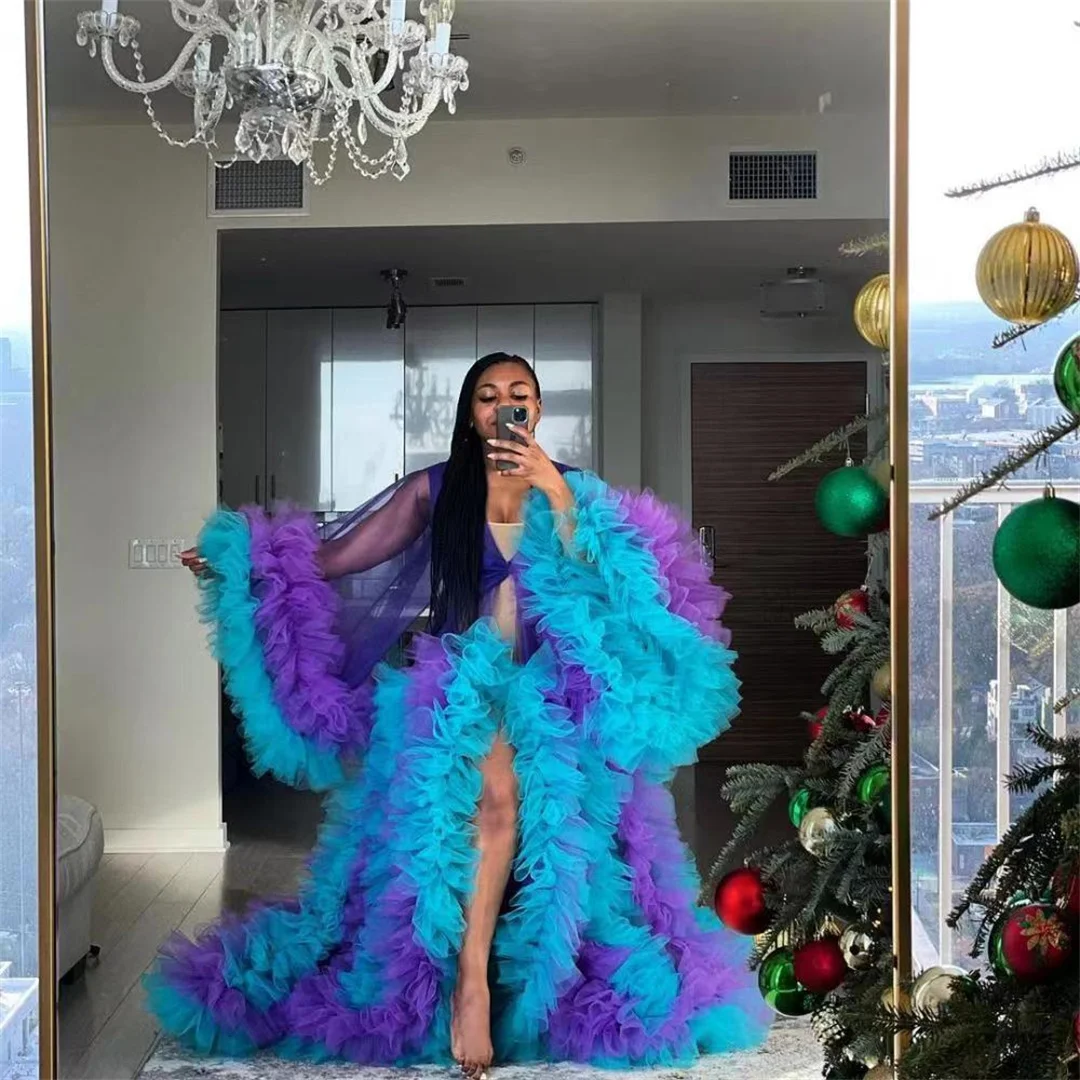 Color Matching Maternity Prom Dresses Fluffy Tulle Evening Dress Custom Made Photography Layered Ruffles Celebrity Party Gown
Color Matching Maternity Prom Dresses Fluffy Tulle Evening Dress Custom Made Photography Layered Ruffles Celebrity Party Gown