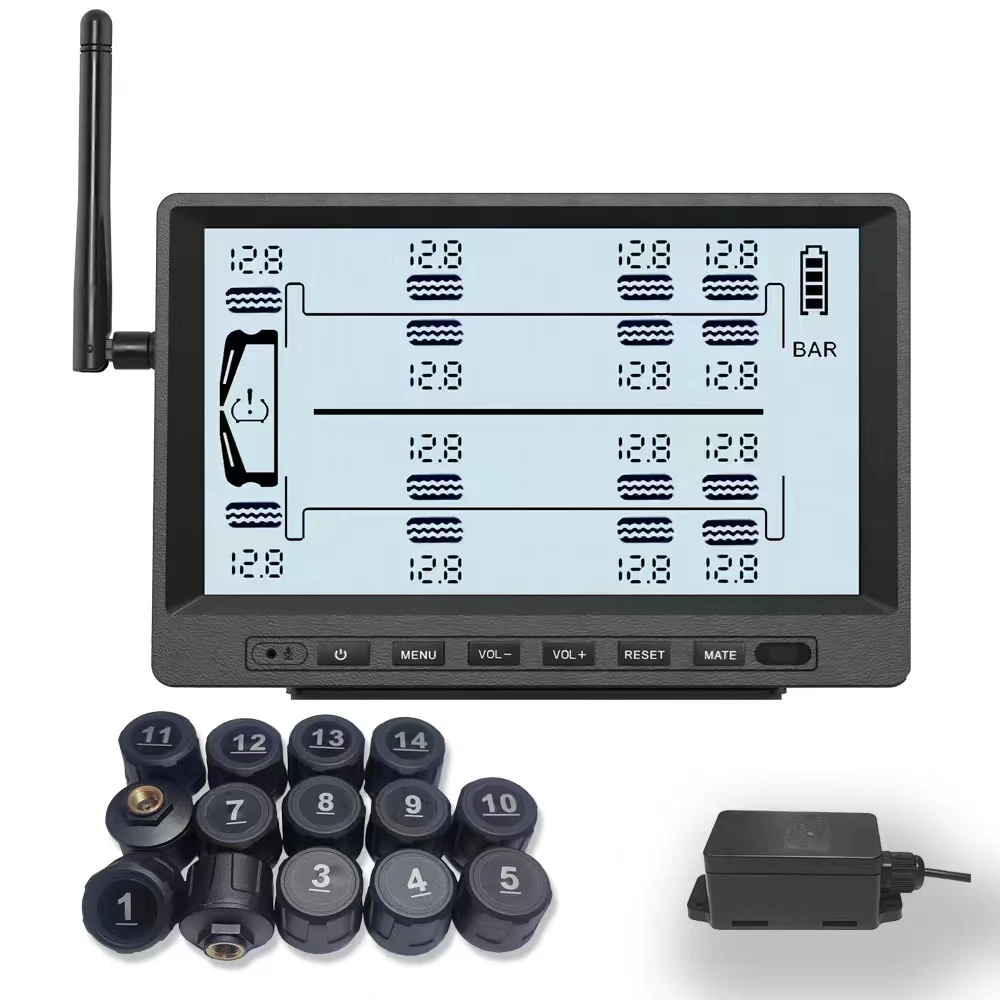 TPMS Wireless Tire Pressure Monitoring System With External Sensor TPMS for Truck
TPMS Wireless Tire Pressure Monitoring System With External Sensor TPMS for Truck