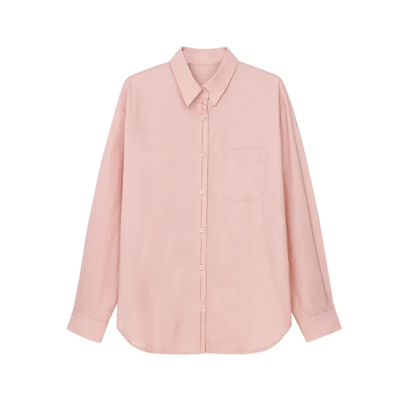 2025 Solid Cotton Long Sleeve Sweet Shirts Women French Casual Pink Split Blouses Streetwear Niche Temperament Ageing Shirt Tops
2025 Solid Cotton Long Sleeve Sweet Shirts Women French Casual Pink Split Blouses Streetwear Niche Temperament Ageing Shirt Tops
