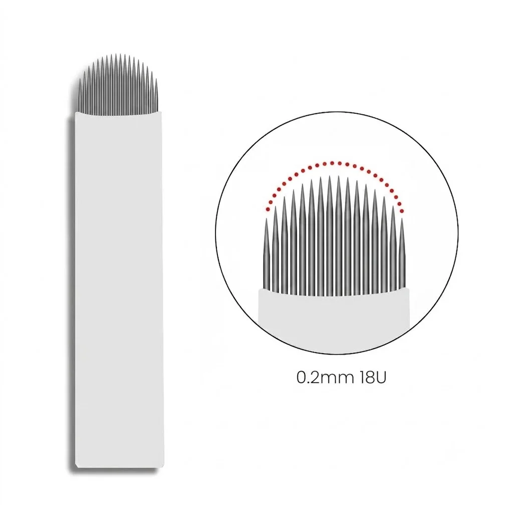 0.2mm 18U Lamina Tebori Flex U18 Microblading Needle Master U-Nano Blades 18Pins Stainless Steel PMU 3D Nano Eyebrow Pen Use
0.2mm 18U Lamina Tebori Flex U18 Microblading Needle Master U-Nano Blades 18Pins Stainless Steel PMU 3D Nano Eyebrow Pen Use