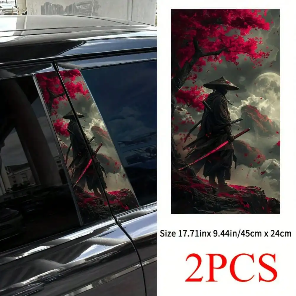 2-Pack Premium PVC Samurai Warrior Car Stickers, High Gloss Vehicle B-Pillar Protection Film, Car Rear Window Decals Car Decals
2-Pack Premium PVC Samurai Warrior Car Stickers, High Gloss Vehicle B-Pillar Protection Film, Car Rear Window Decals Car Decals